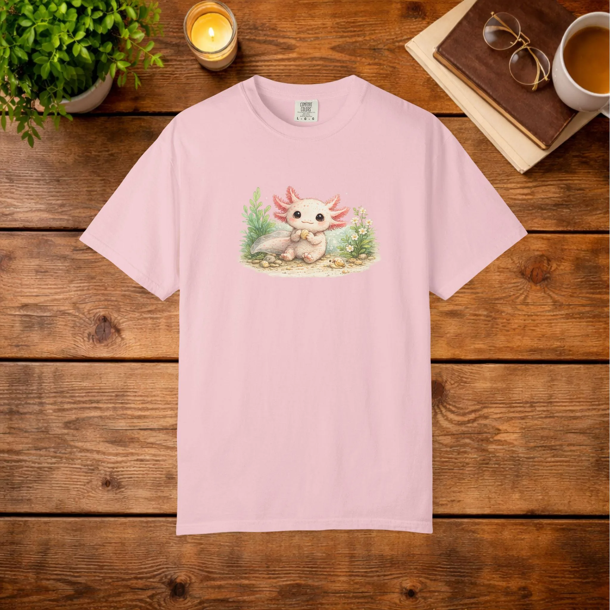 View 2 of Axolotl Illustration T-shirt