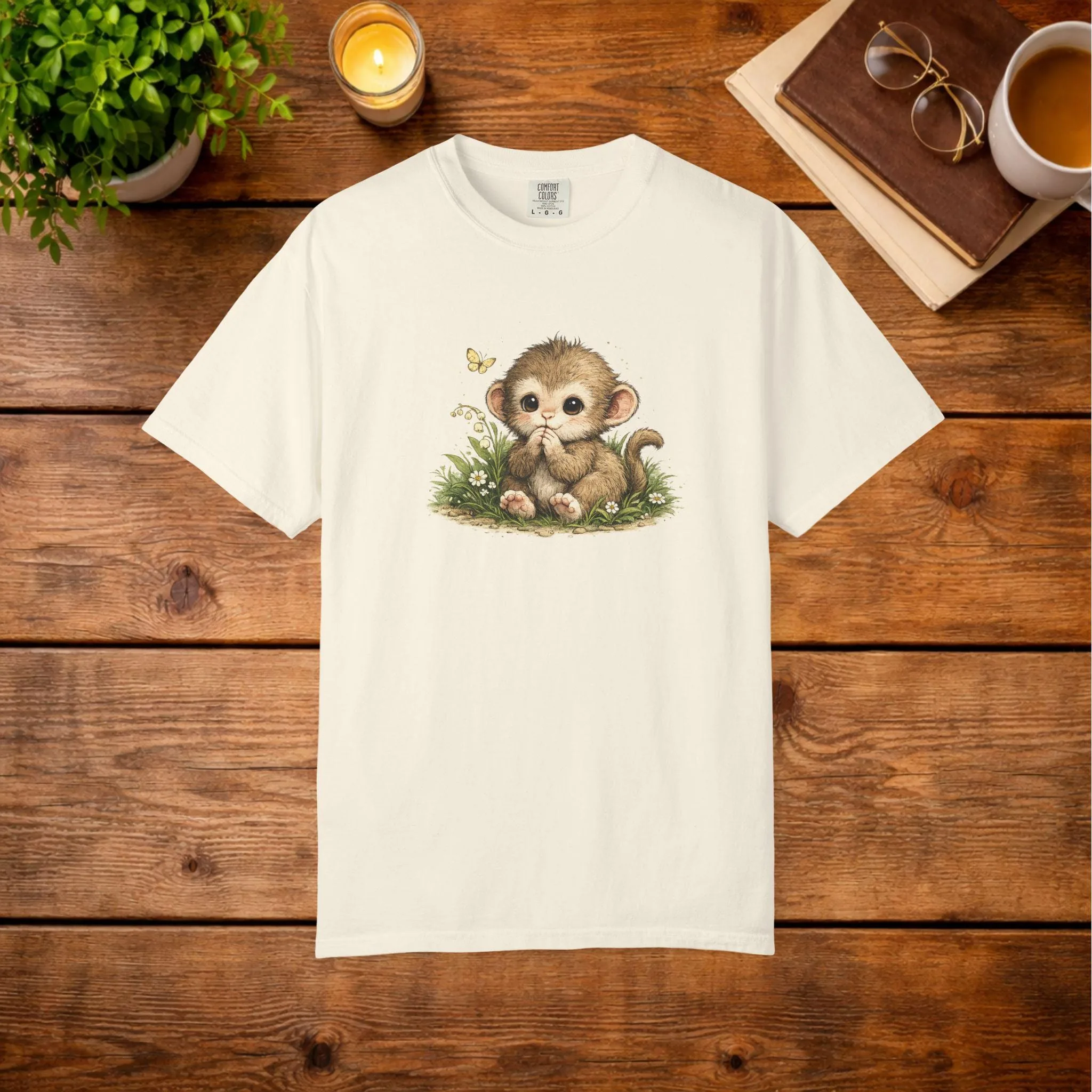 View 2 of Baby Monkey Butterfly T-shirt