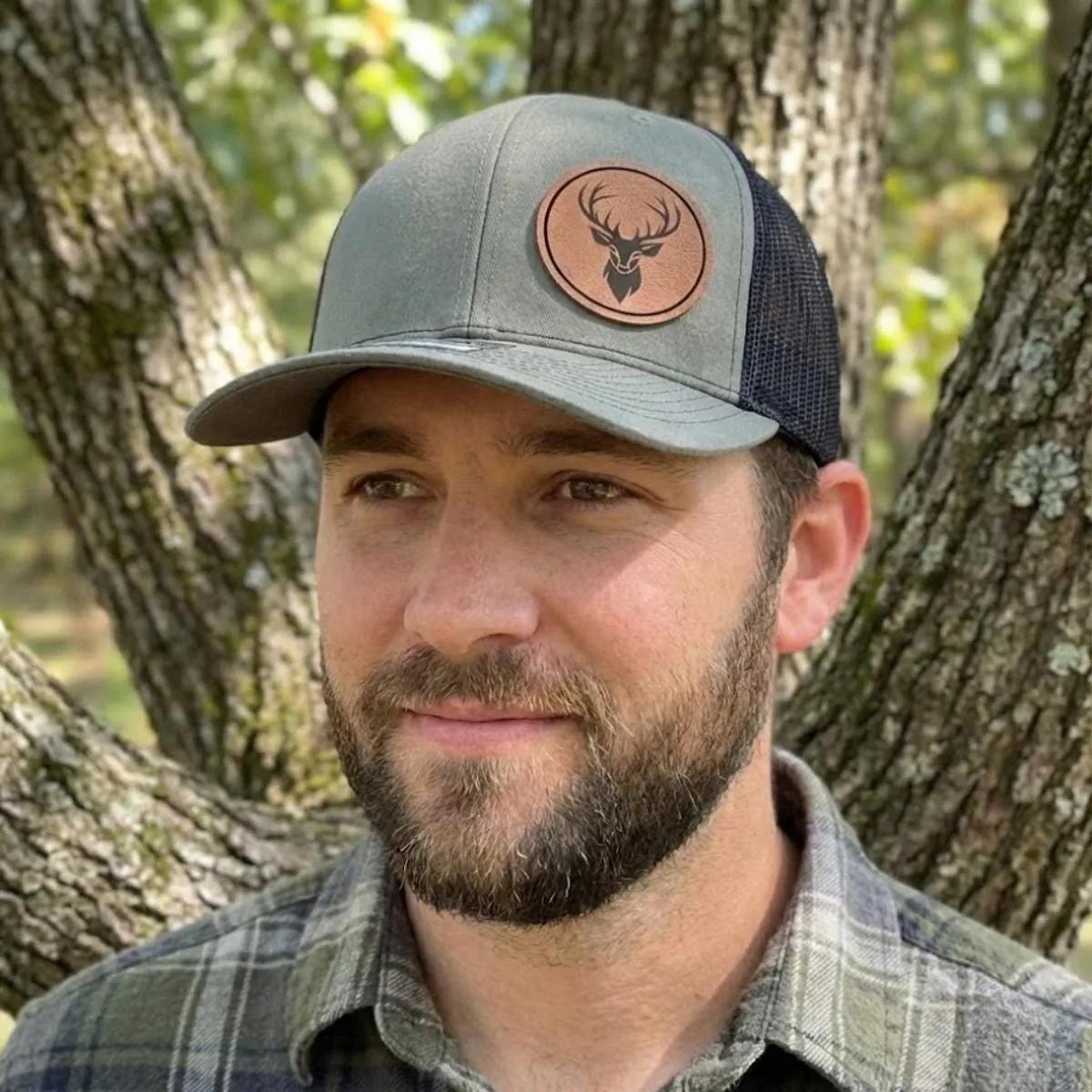 View 2 of Deer Head Trucker Hat