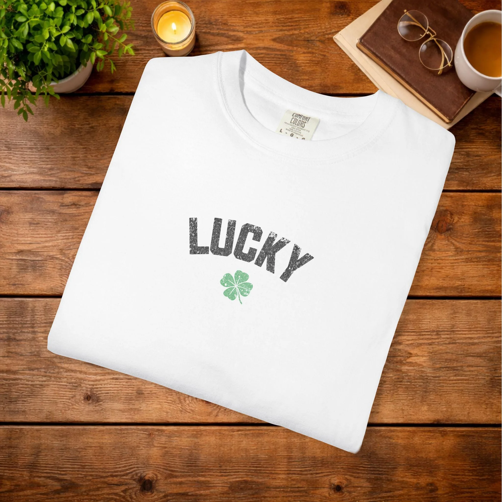 View 5 of Lucky Four Leaf Clover T-shirt