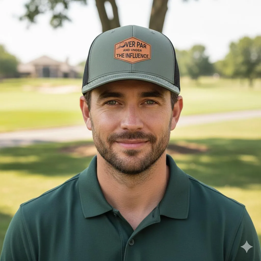 View 3 of Over Par Under Influence Golf Hat