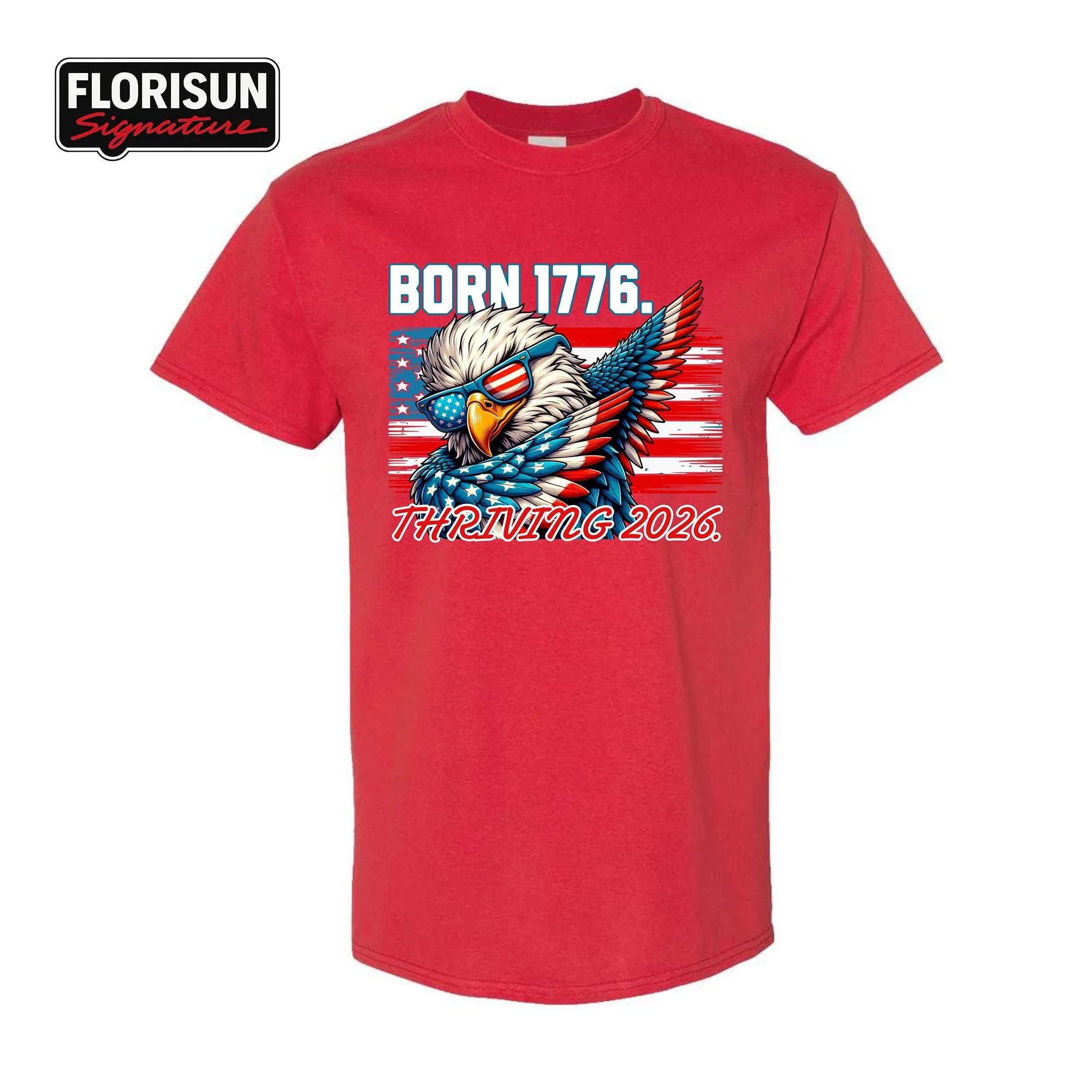 View 3 of Patriotic Eagle USA Flag T-shirt