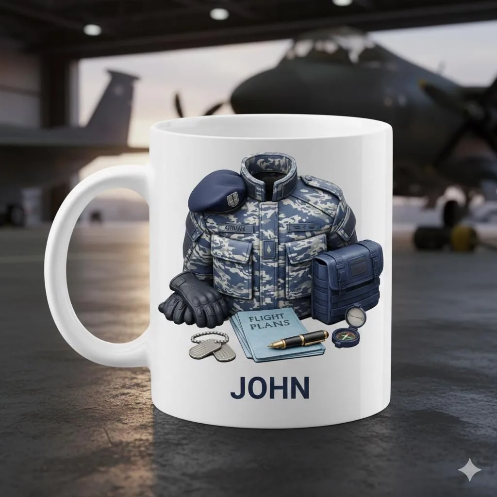 View 2 of Personalized Aviation Mug