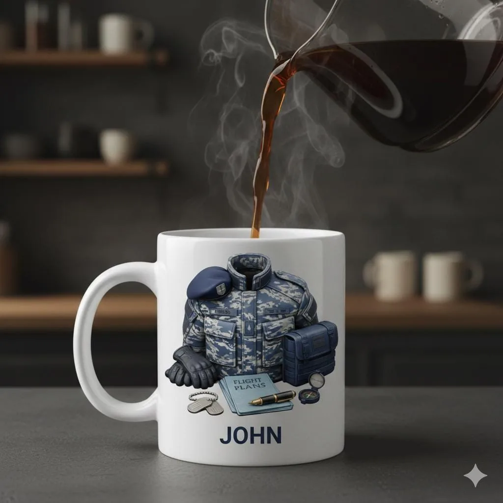 View 6 of Personalized Aviation Mug