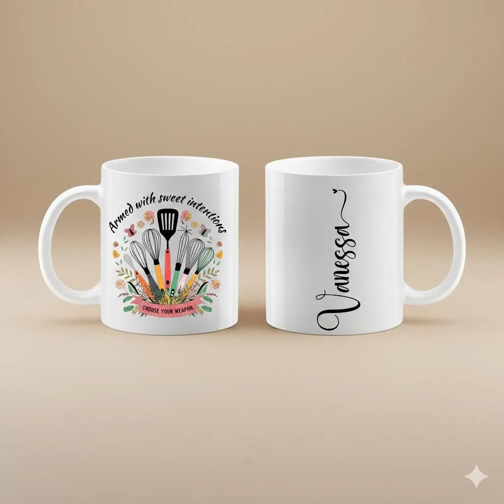 View 4 of Personalized Baking Coffee Mug