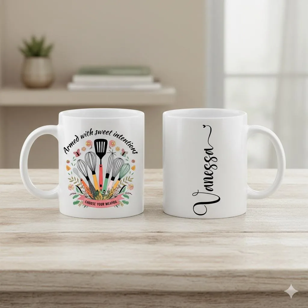 View 5 of Personalized Baking Coffee Mug