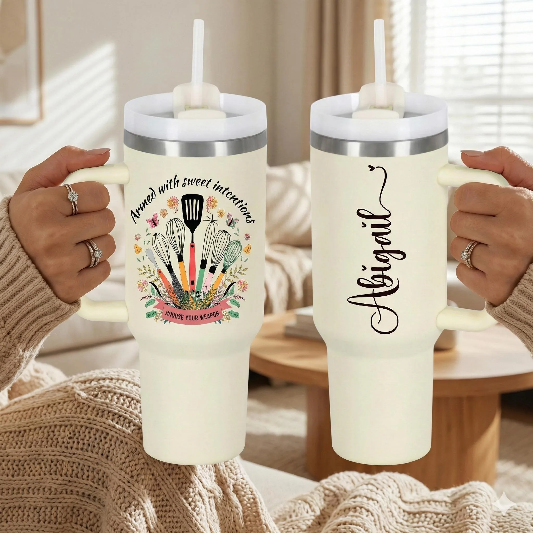 View 5 of Personalized Baking Tumbler