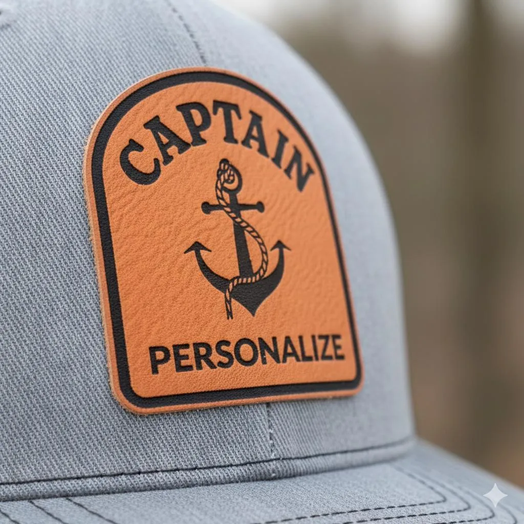View 3 of Personalized Captain Trucker Hat