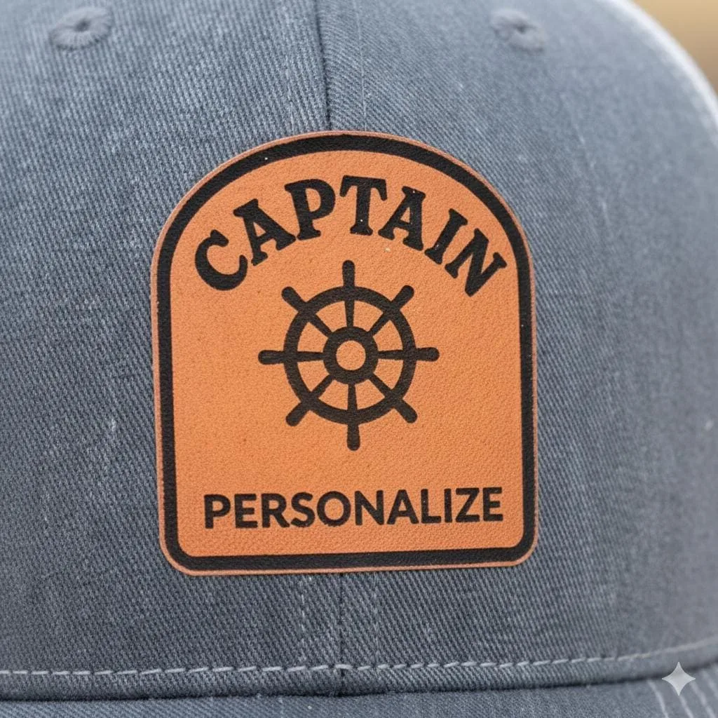 View 5 of Personalized Captain Trucker Hat