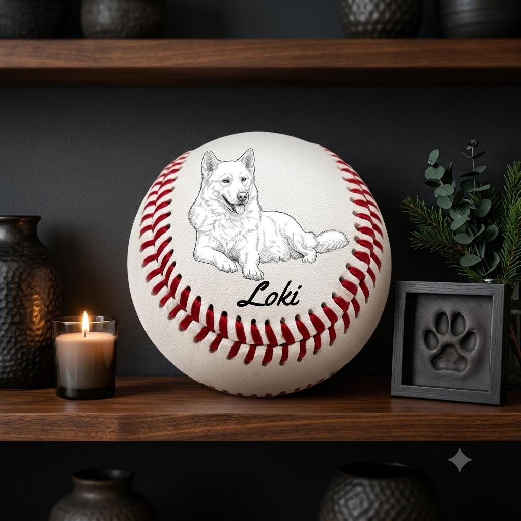 View 3 of Personalized Laser Engraved Baseball