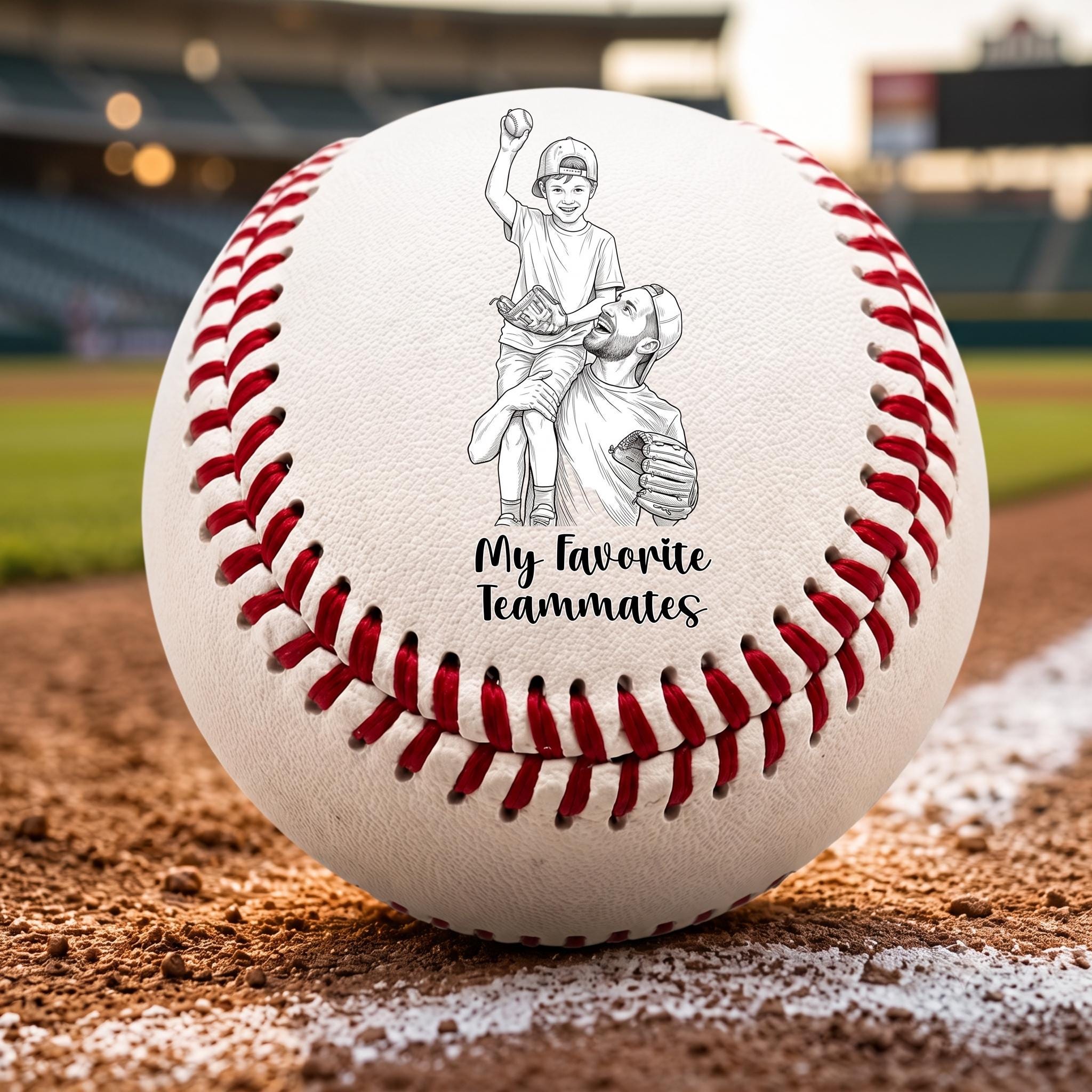 View 3 of Personalized Laser Engraved Baseball