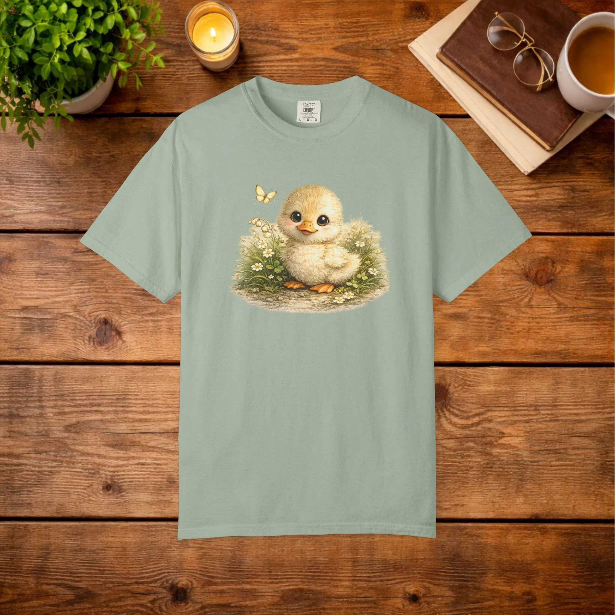 View 4 of Vintage Chick Illustration T-shirt